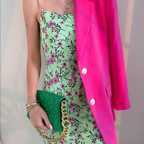 Zara satin effect print dress - Picture 11 of 15